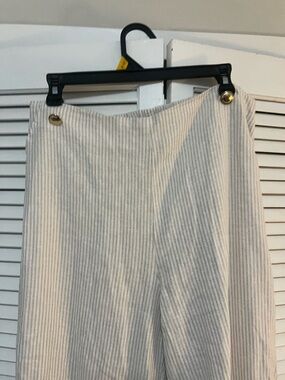 MICHAEL Michael Kors Beige & White Striped Top
